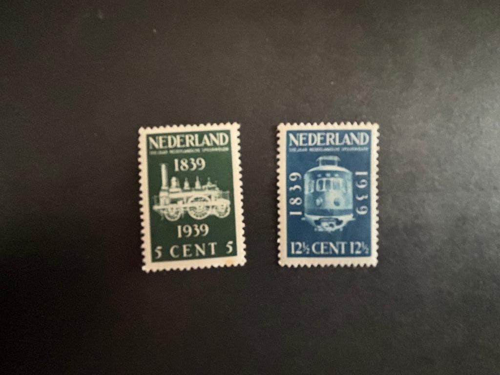 NVPH 325 326 ongestempeld met gom, Verzenden, T/m 1940