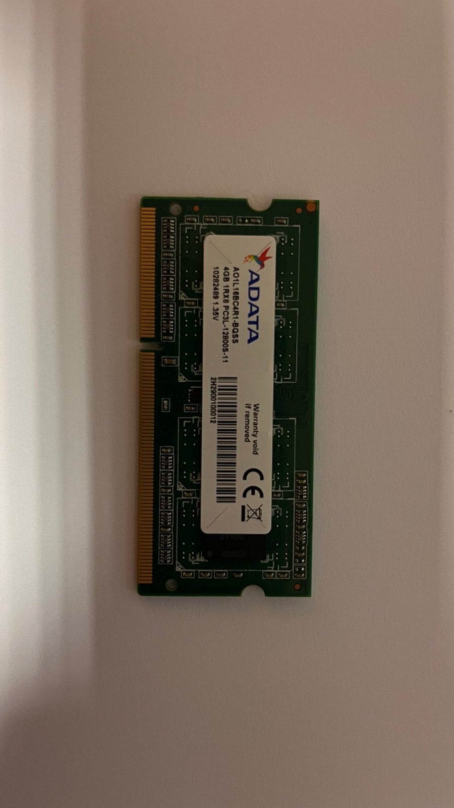 ADATA 4GB DDR3L RAM Geheugenmodule voor Laptop, Gebruikt, DDR3, Ophalen of Verzenden, Laptop