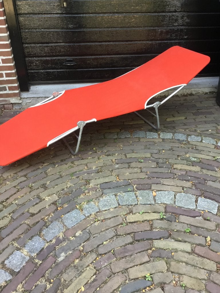 Vintage oranje stretcher, Ophalen of Verzenden, Gebruikt, Plastic