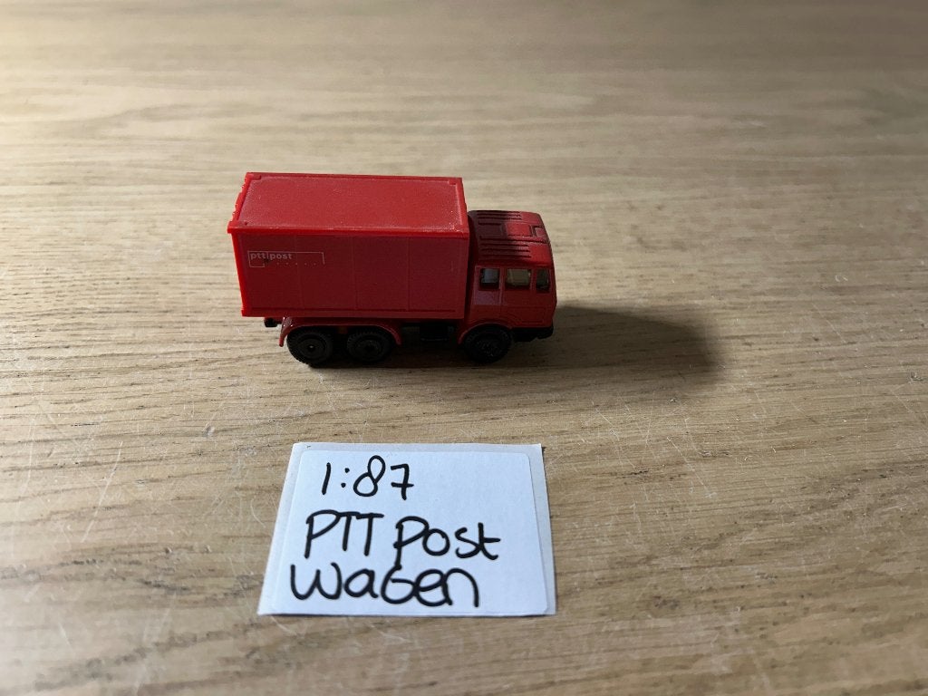 Modelauto 1:87 PTT Post Wagen, Hobby en Vrije tijd, Modelauto's | 1:87, Zo goed als nieuw, Bus of Vrachtwagen, Ophalen of Verzenden