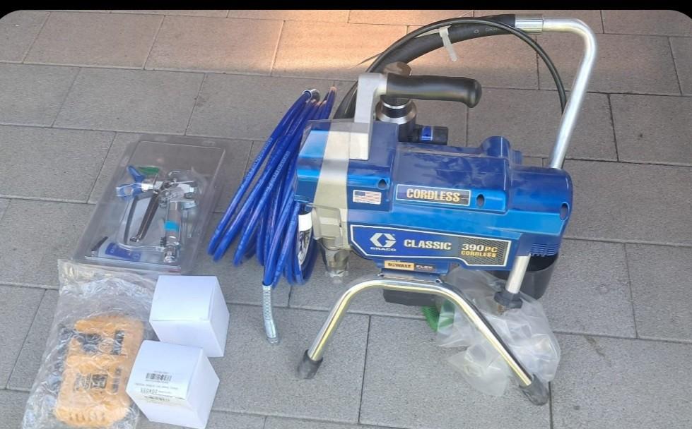 Spuit machine te koop advies prijs 3700 €, Ophalen, Zo goed als nieuw, Verfspuit of Verfpomp