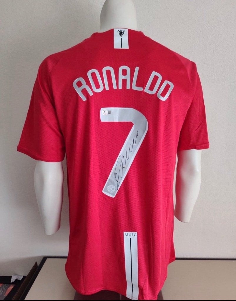 Cristiano Ronaldo gesigneerd Manchester United shirt (COA), Verzamelen, Ophalen of Verzenden, Zo goed als nieuw, Buitenlandse clubs