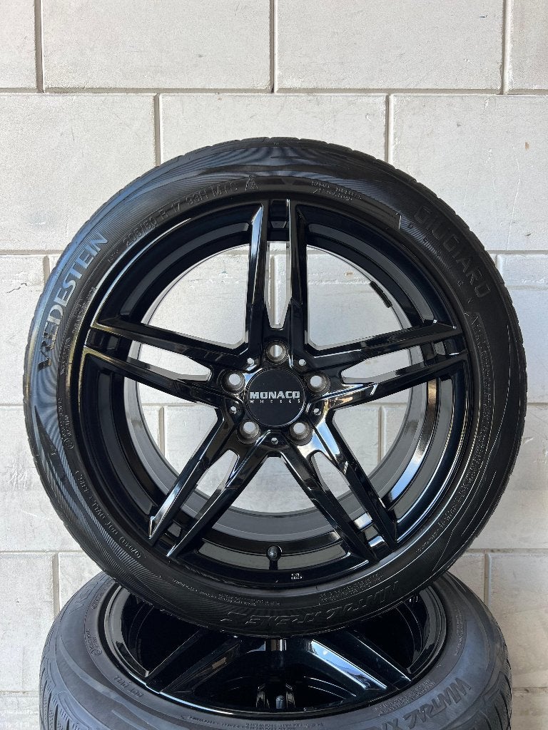 Winterset Audi A3 velgen met winterbanden 17 inch, Ophalen, Gebruikt, 17 inch, 205 mm
