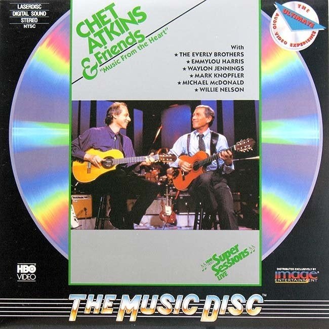 Laserdisc Chet Atkins & Friends - The Music Disc, Alle leeftijden, Ophalen of Verzenden, Concert, Gebruikt