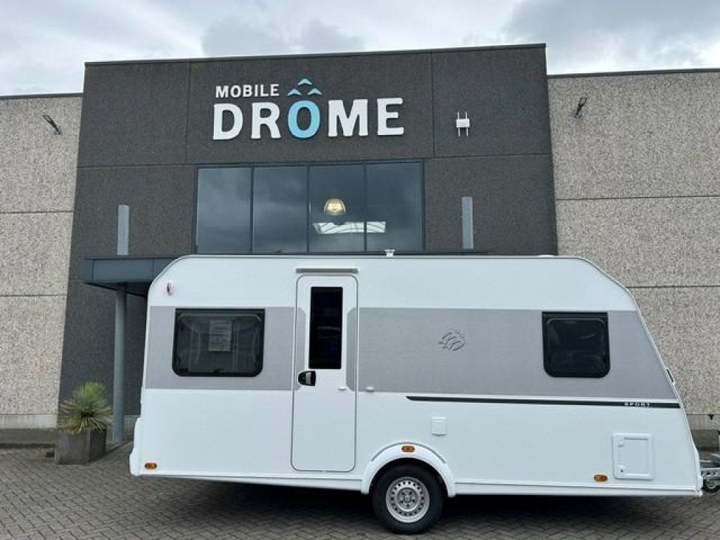 Knaus Sport 450 FU FRANSBED+RONDZIT, Caravans en Kamperen, Serviceluik, Bedrijf, 4 tot 5 meter, Knaus