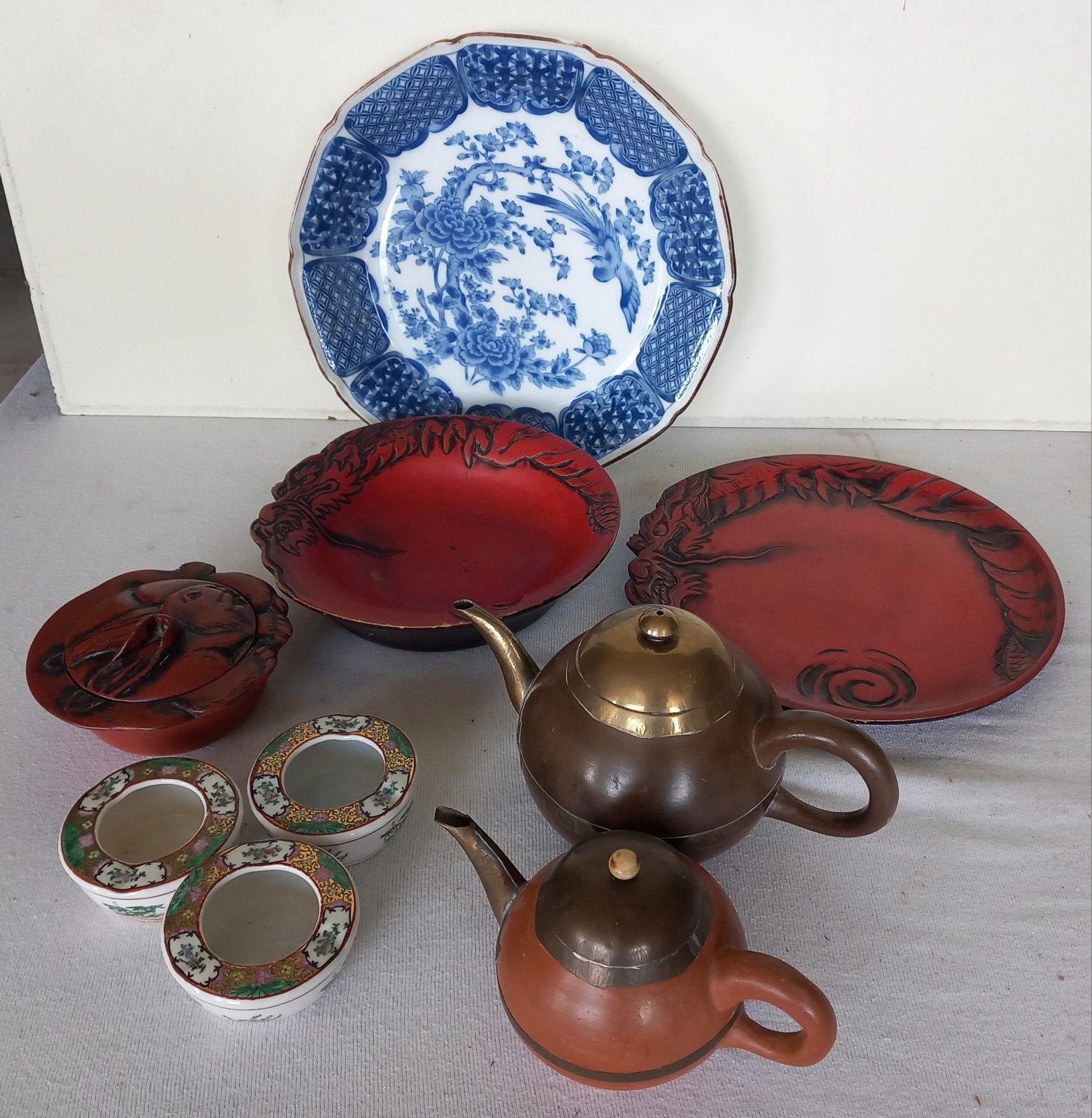 Diverse collectie Aziatisch aardewerk en theepotten, Ophalen of Verzenden