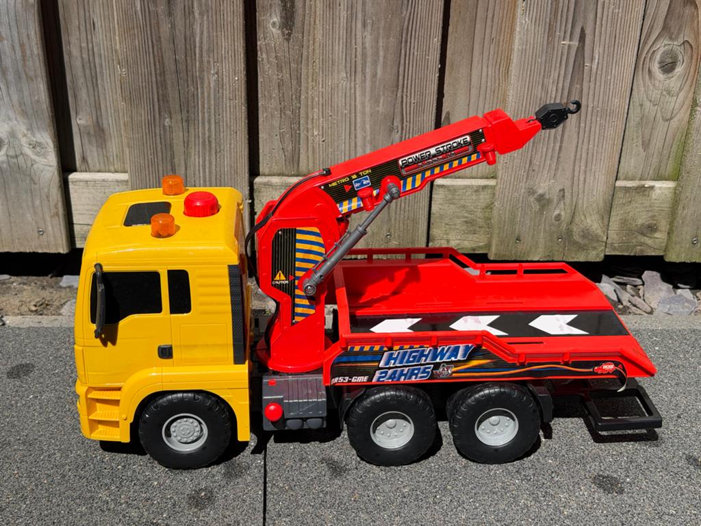Dickie Toys Hijskraan Vrachtwagen - Speelgoed Kraanwagen, Ophalen of Verzenden, Gebruikt