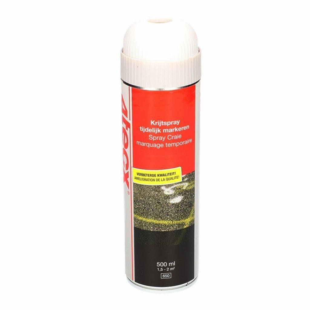 4tecx Krijtspray tijdelijk markeren wit 500 ml, Wit, Nieuw, Ophalen of Verzenden, Verf