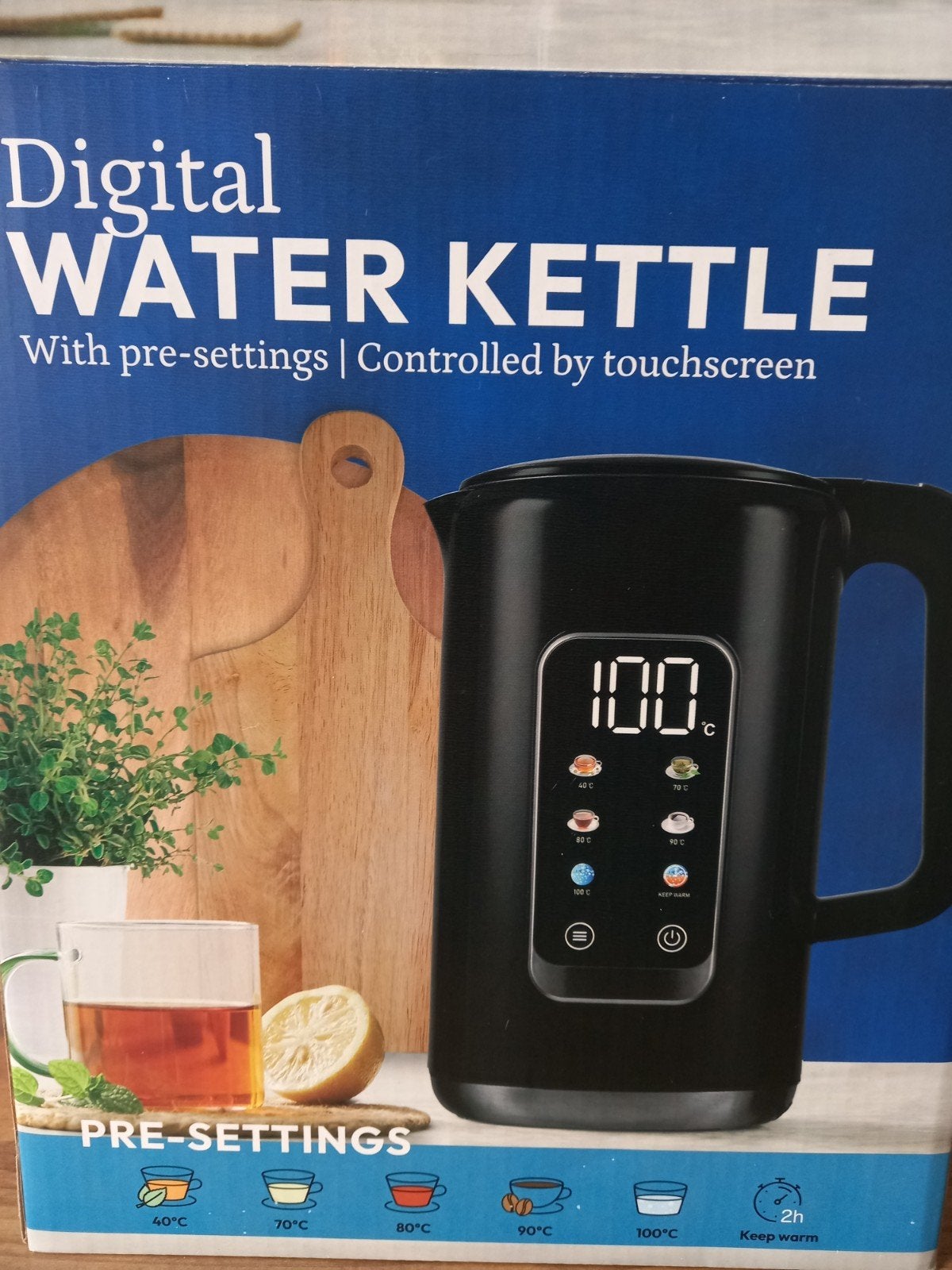digitale waterkoker, Witgoed en Apparatuur, 1 tot 2 liter, Ophalen, Zo goed als nieuw