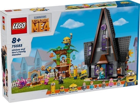 Lego 75583 Minions and Gru's Family Mansion (despicable ME4), Lego, Nieuw, Ophalen of Verzenden, Complete set