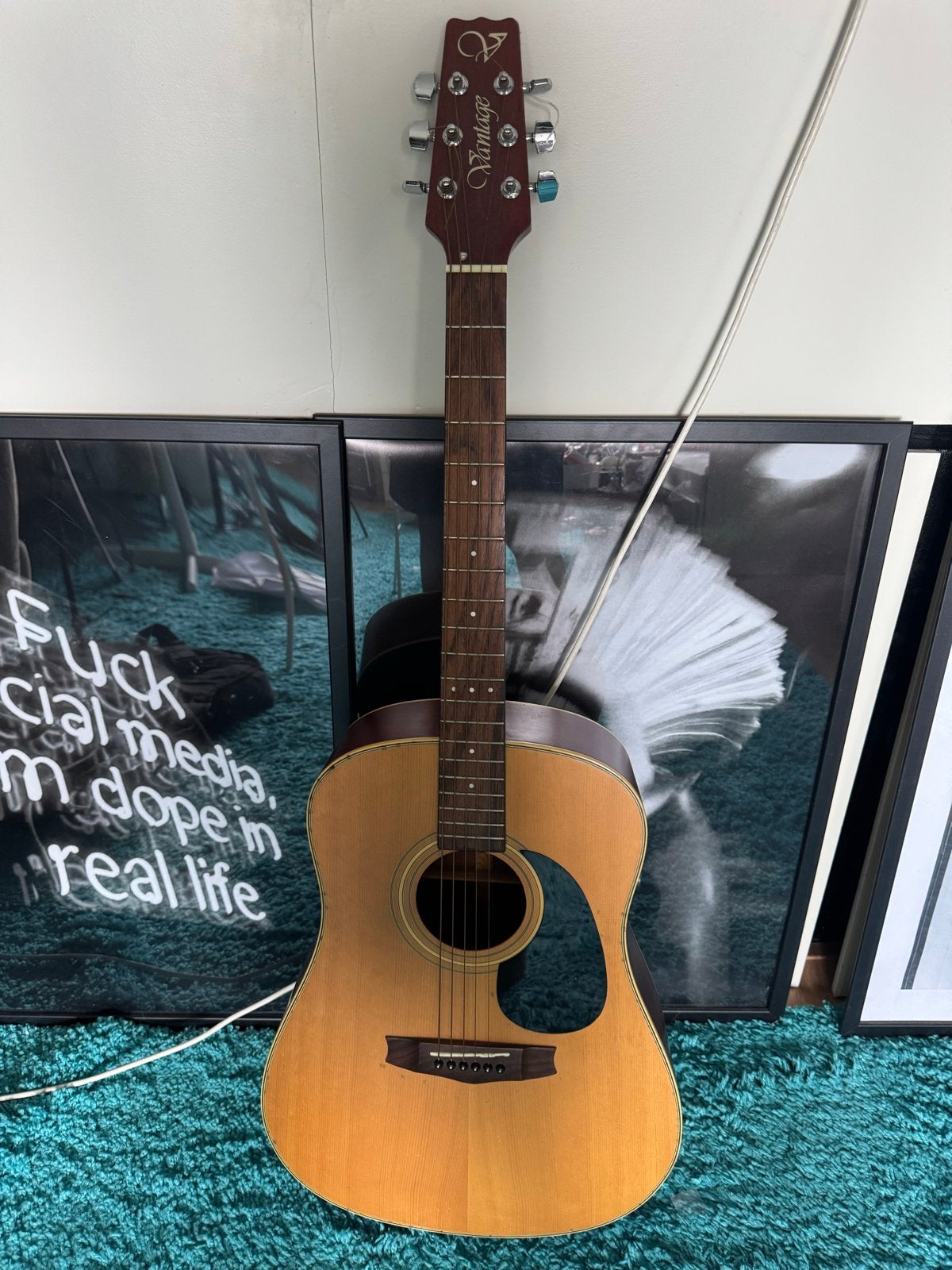 Vantage Western gitaar - Gebruikt, Muziek en Instrumenten, Ophalen, Gebruikt, Western- of Steelstringgitaar