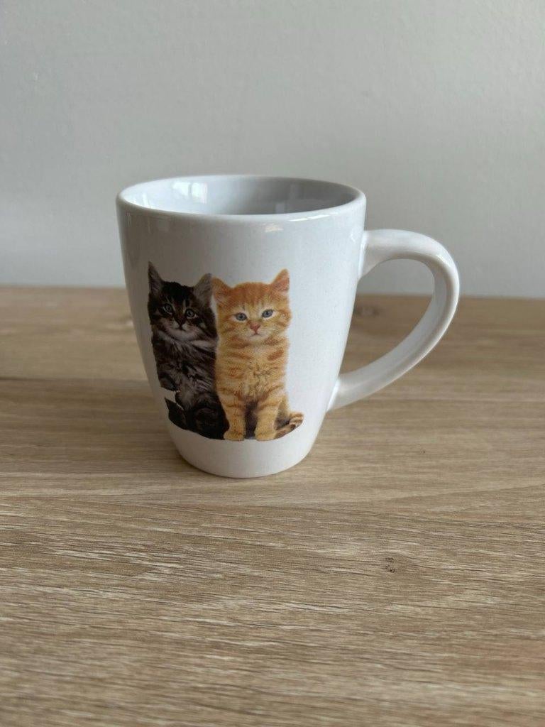 Mok katten Siaki, Huis en Inrichting, Keuken | Servies, Ophalen, Gebruikt, Keramiek, Overige stijlen