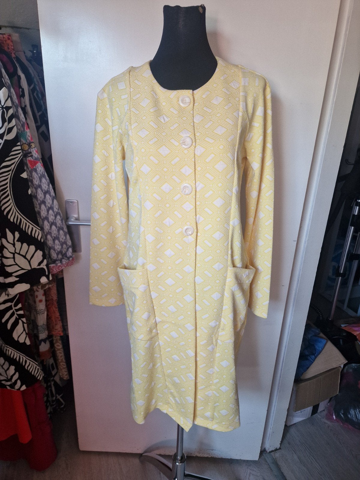 Jurk angelinne Milan nieuw maat l, Kleding | Dames, Ophalen of Verzenden, Nieuw, Onder de knie