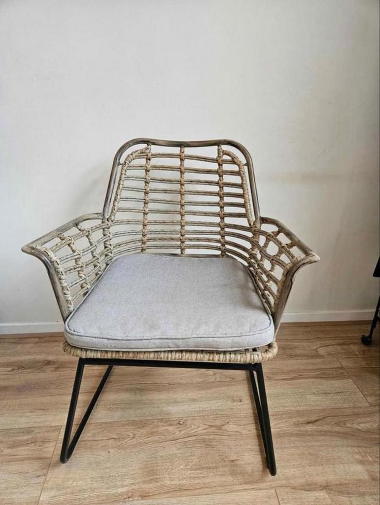Rotan stoel WOOOD, Ophalen, Zo goed als nieuw, Bruin, Eén