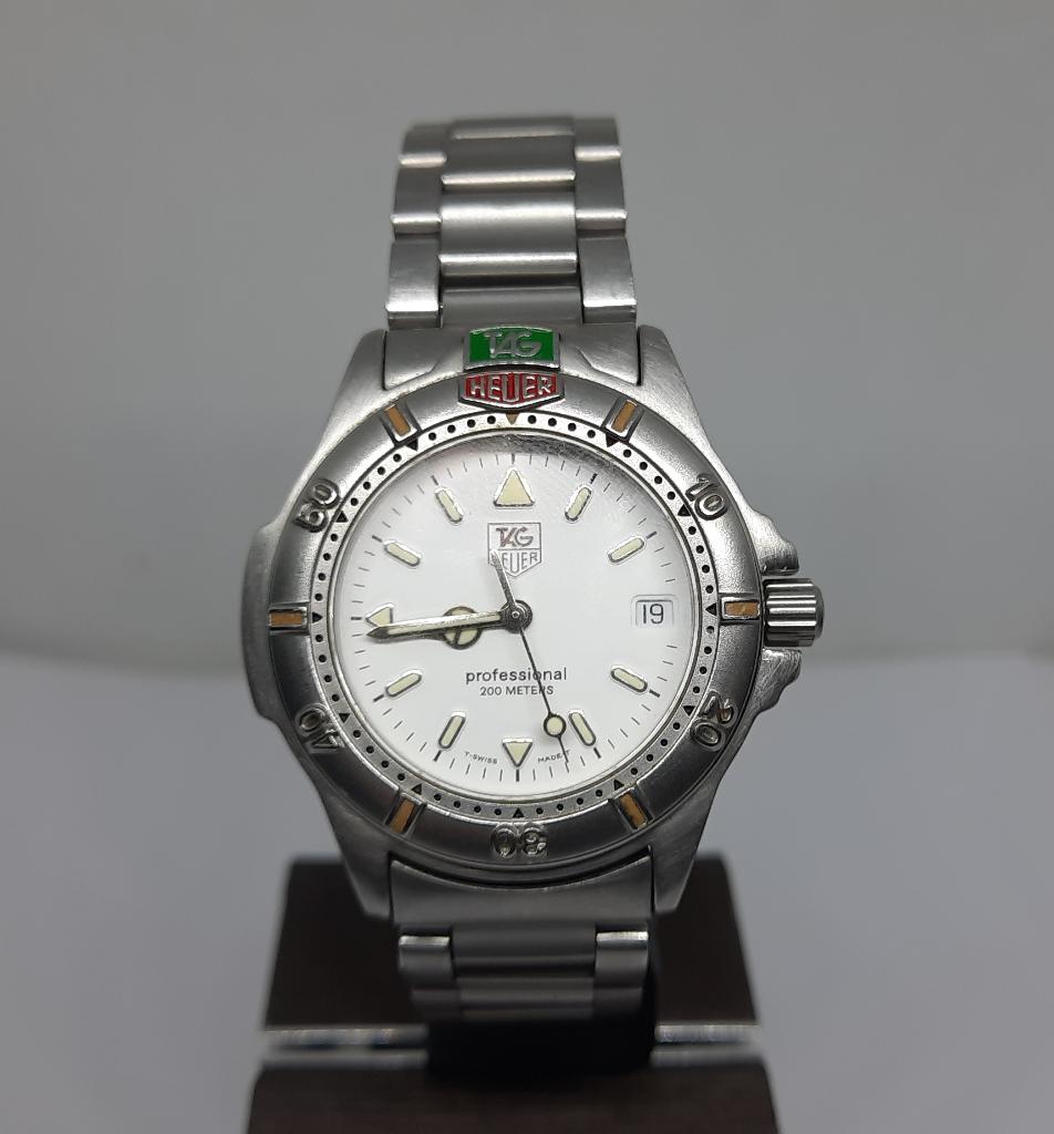 Tag Heuer 4000 Professional 200m 995.713 Quartz Horloge, Staal, Gebruikt, Staal, Polshorloge