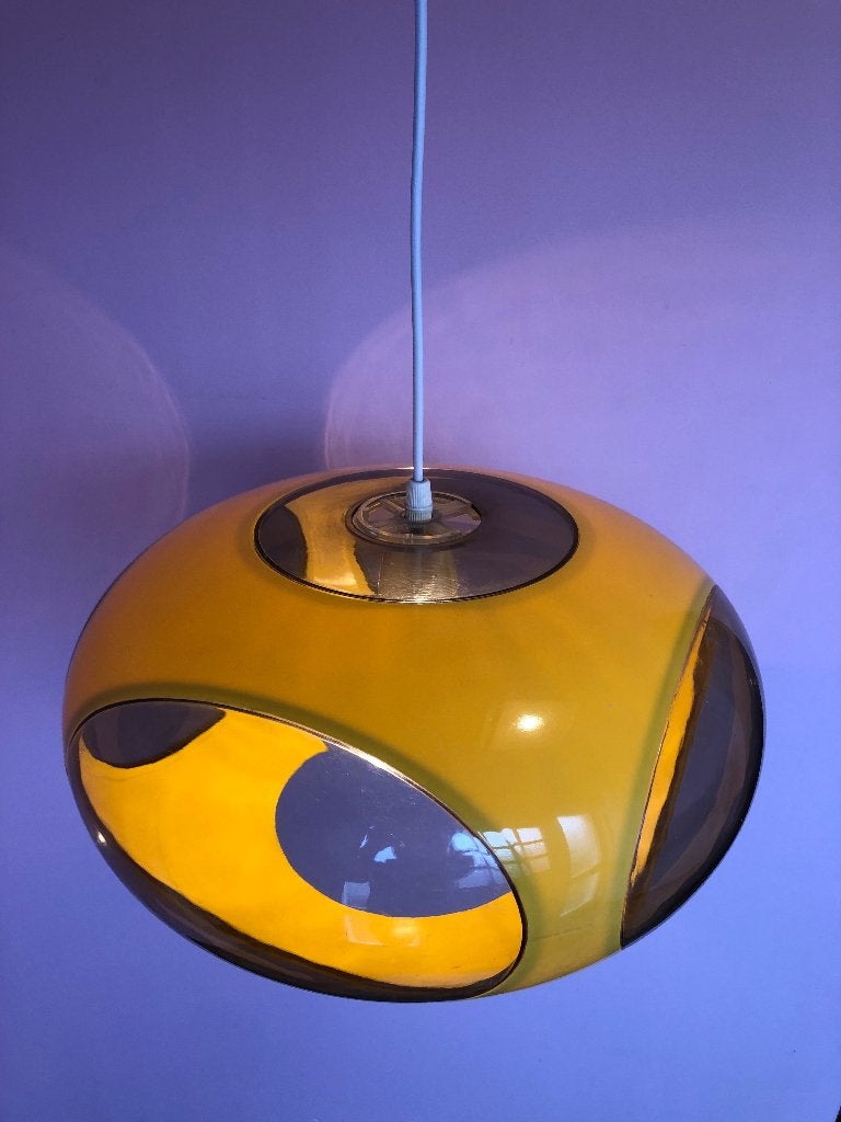 Space age "bug eye" lamp, topstaat, vintage design, Ophalen of Verzenden, Zo goed als nieuw, Kunststof, E27 (groot)