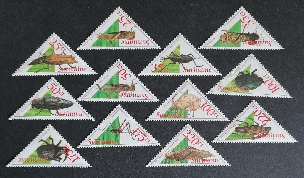 SURINAME - nrs. 764 t/m 775 Surinaamse kevers 1993, Ophalen of Verzenden, Postfris