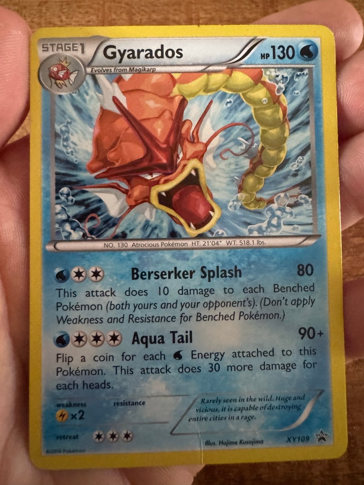 Pokémon Kaart Gyarados XY109 - Stage 1 - HP 130, Hobby en Vrije tijd, Verzamelkaartspellen | Pokémon, Ophalen of Verzenden, Losse kaart