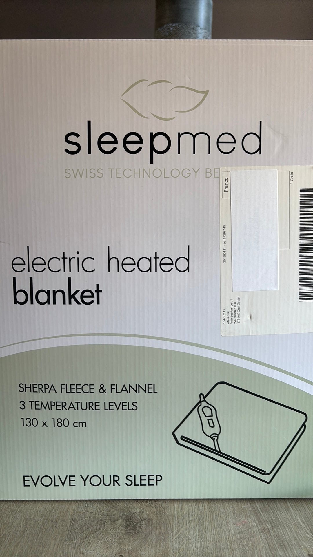 Elektrische fleece deken, Ophalen, Fleecedeken, 130 cm, Wasbaar