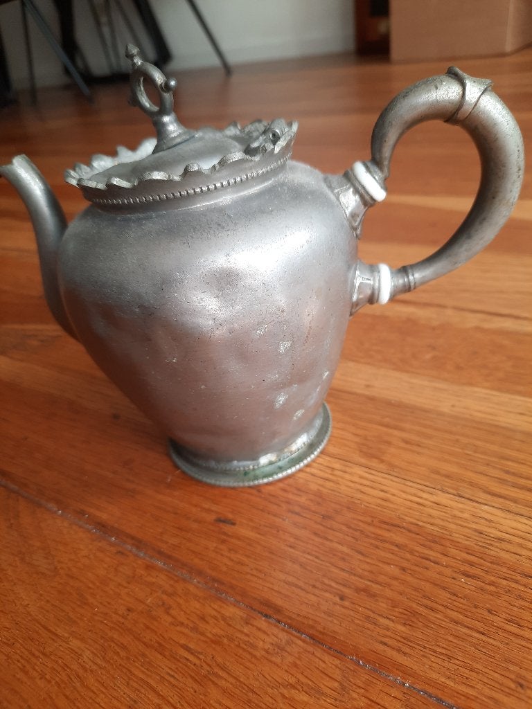 Oud tinnen kannetje GERHARDI, Vintage, Gebruikt, Ophalen of Verzenden, Metaal