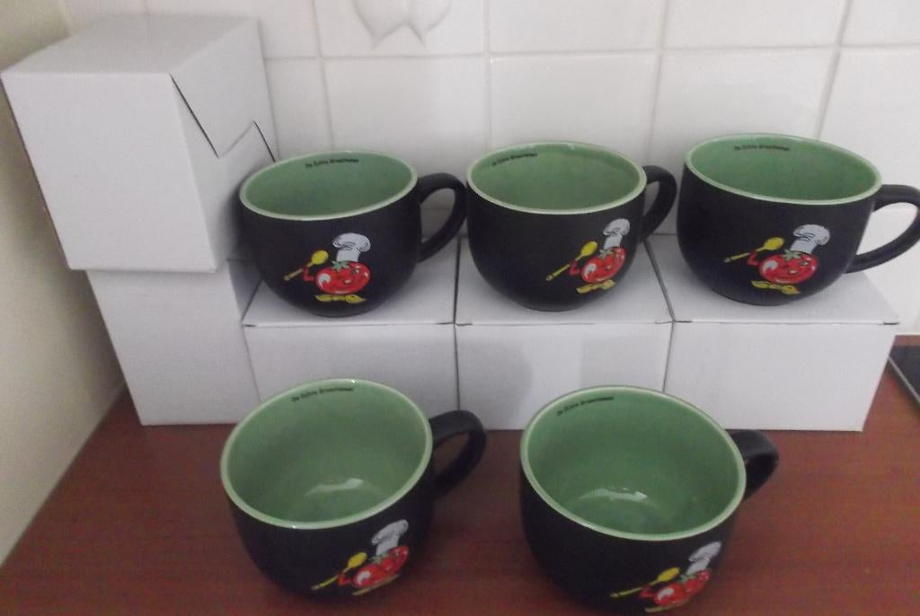 5 soepkoppen, nieuw, Huis en Inrichting, Keuken | Servies, Ophalen, Nieuw, Overige materialen, Overige stijlen