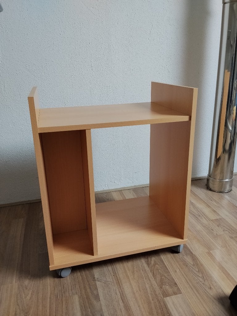 Compact verrijdbaar computermeubel / printerkastje, Huis en Inrichting, Kasten | Computermeubels, Gebruikt, Minder dan 70 cm, Minder dan 70 cm