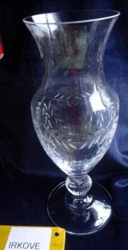 KRISTAL * VAAS OP VOET MOOI BEWERKT * Takjes Decor *, Verzenden