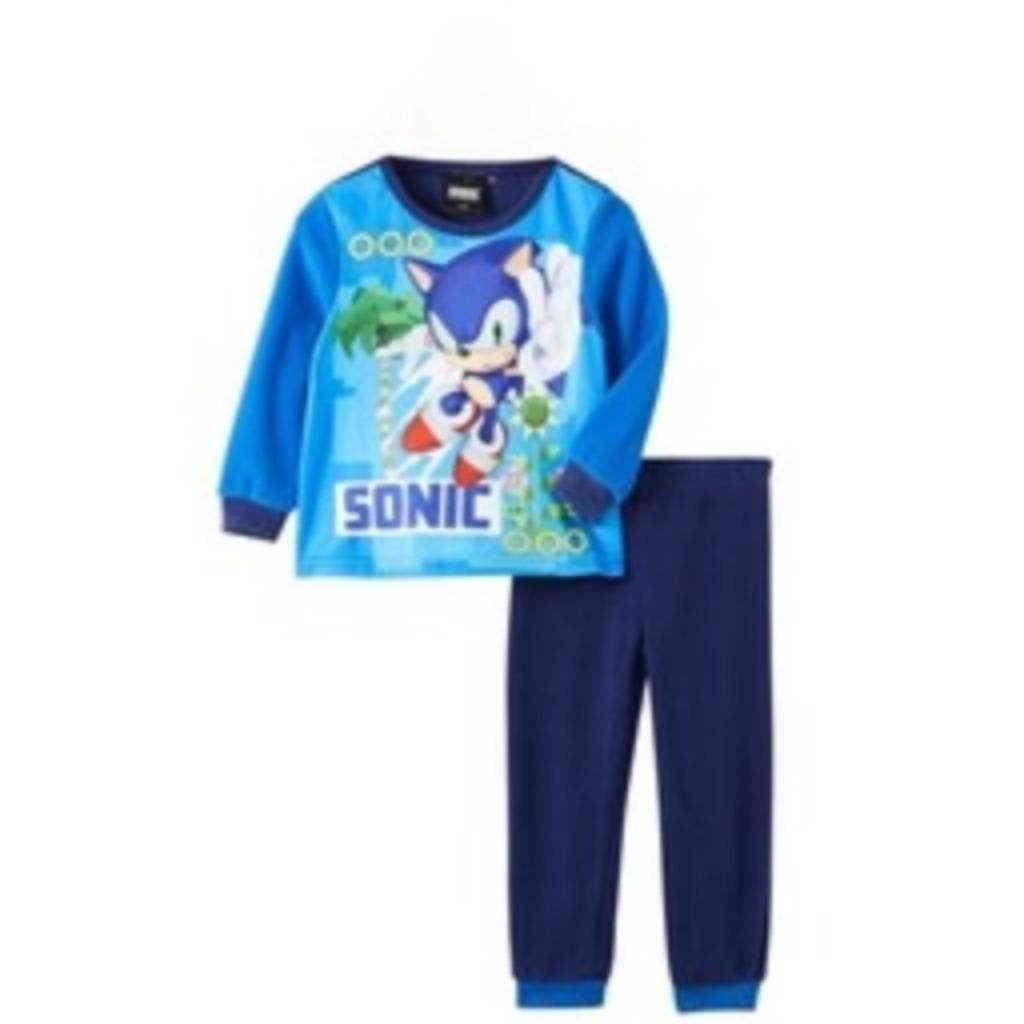 Sonic fleece Pyjama - Maat 98 - 104 - 110, Nacht- of Onderkleding, Nieuw, Ophalen of Verzenden, Sonic the Hedgehog
