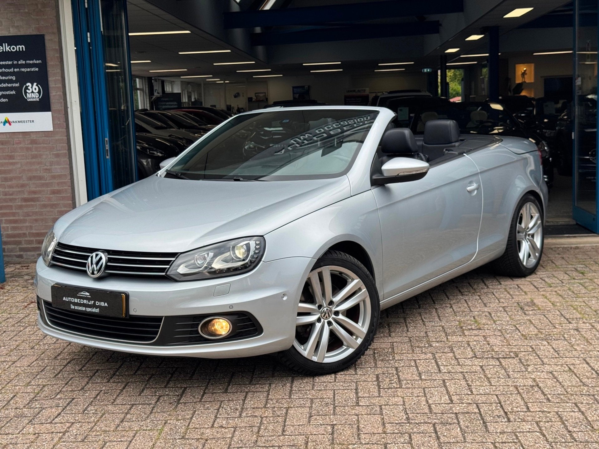 Volkswagen Eos 1.4 TSI Highline 2012 CABRIO NAVI CLIMA NAP!, Auto's, Voorwielaandrijving, Gebruikt, Zwart, 4 cilinders
