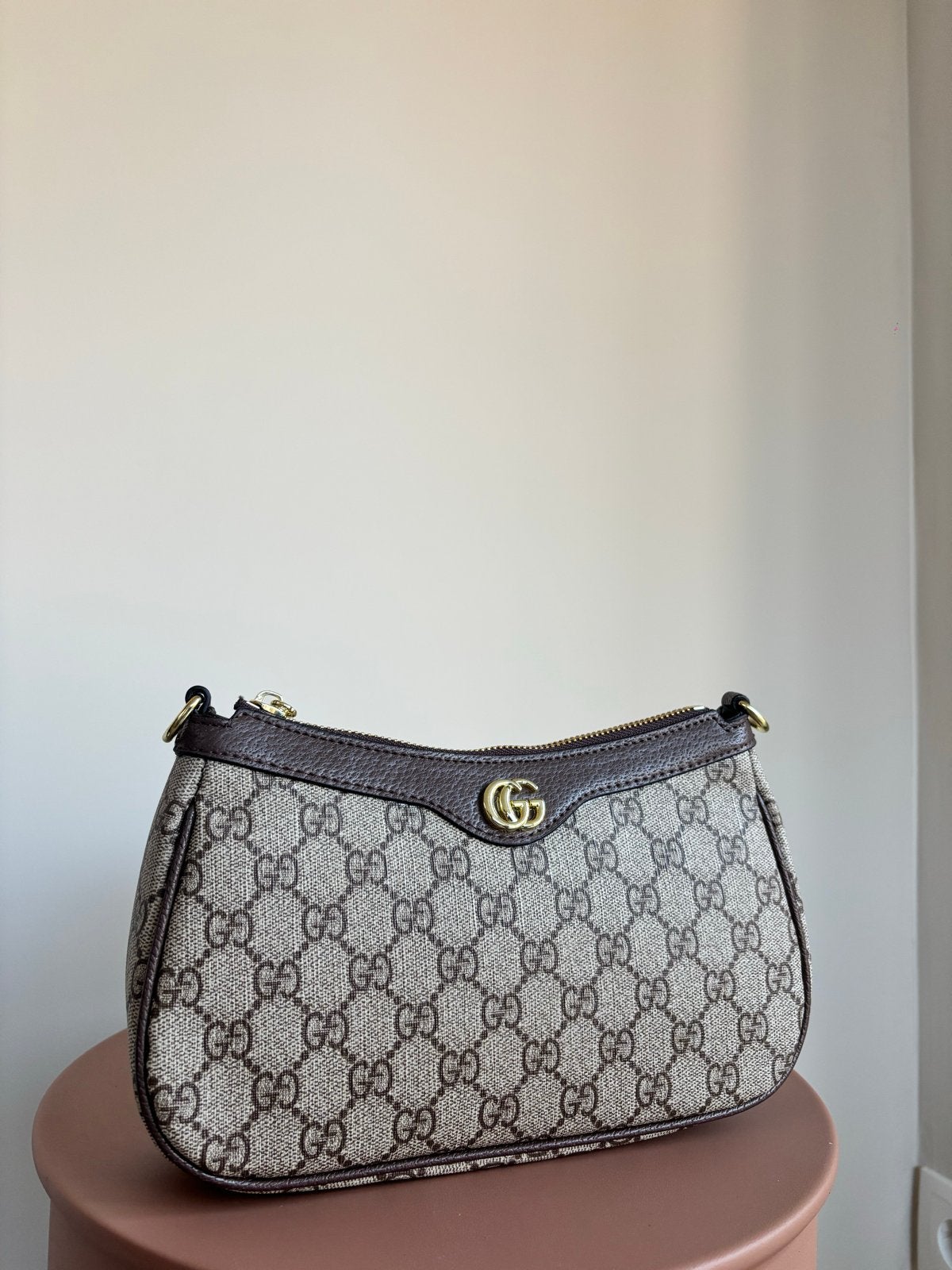Gucci Ophidia mini schoudertas  (nieuw), Ophalen of Verzenden, Nieuw, Bruin, Schoudertasje