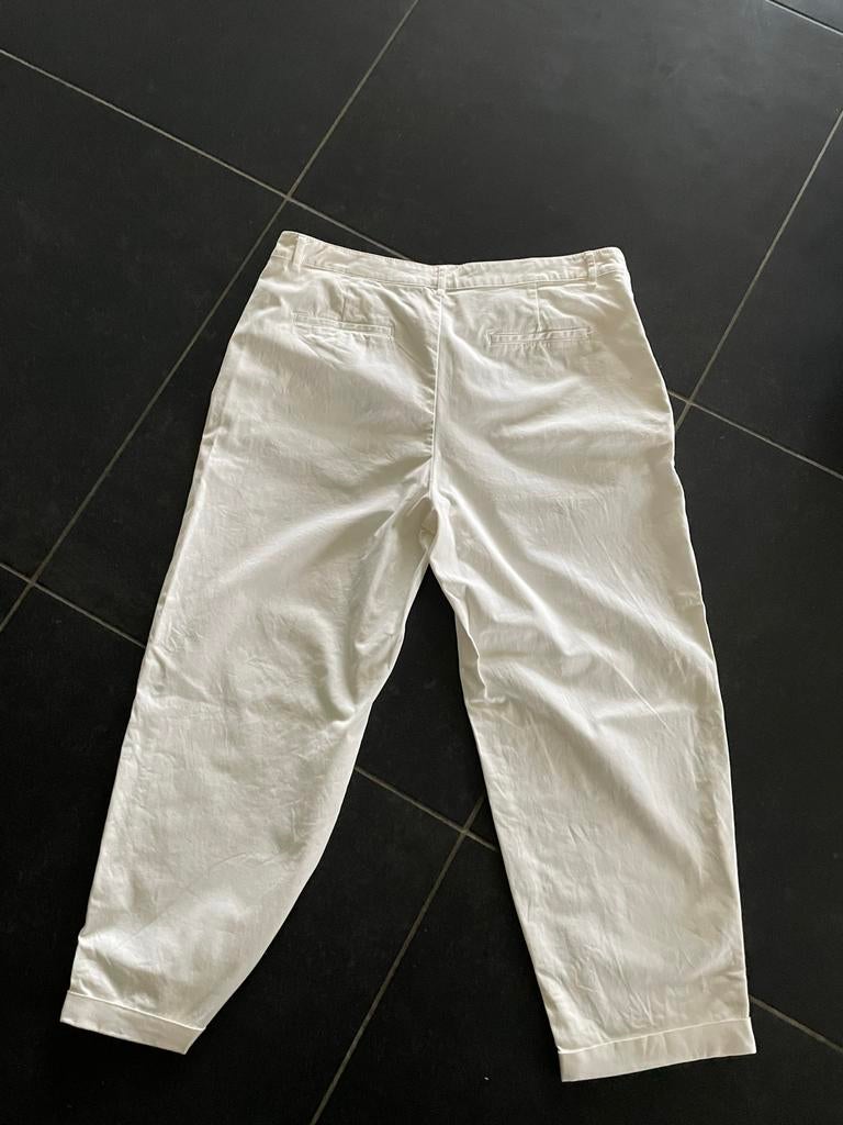 Zara broek wit Maat 46, Kleding | Dames, Wit, Maat 46/48 (XL) of groter, Ophalen of Verzenden, Zo goed als nieuw