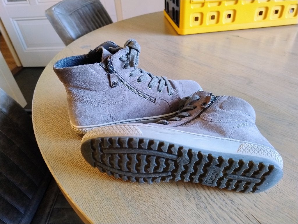 Hoge suède grijze Gabor sneakers maat 38, Gabor, Ophalen of Verzenden, Sneakers of Gympen, Grijs