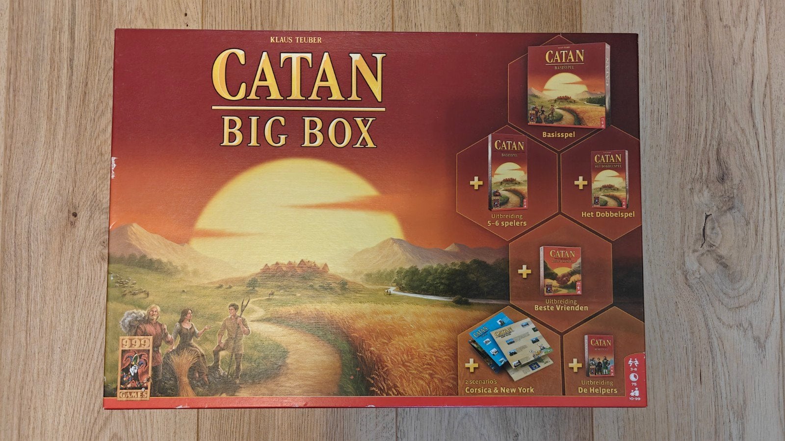 Catan Big Box Bordspel - Complete Editie, Vijf spelers of meer, Ophalen, Zo goed als nieuw, 999 Games