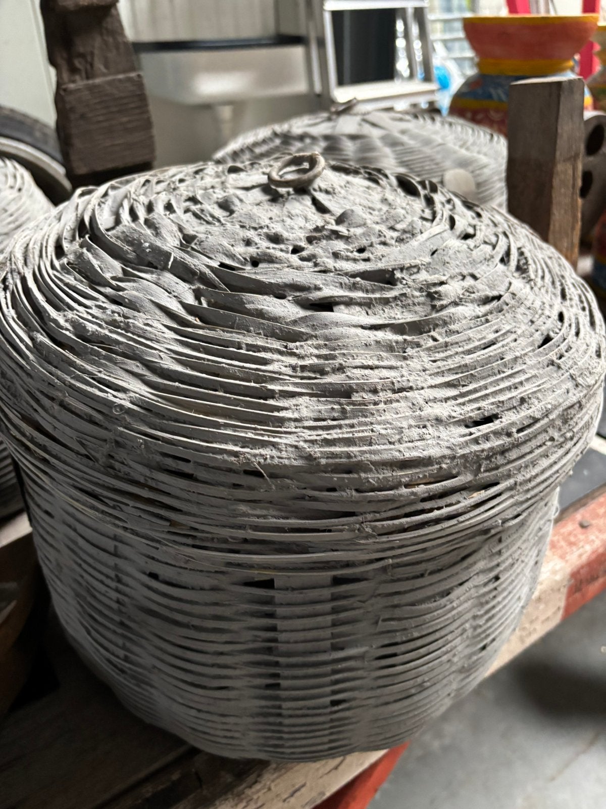 Aanbieding! Laatste 3 leemmanden 25,00!, Ophalen, Zo goed als nieuw, Rechthoekig, Hout