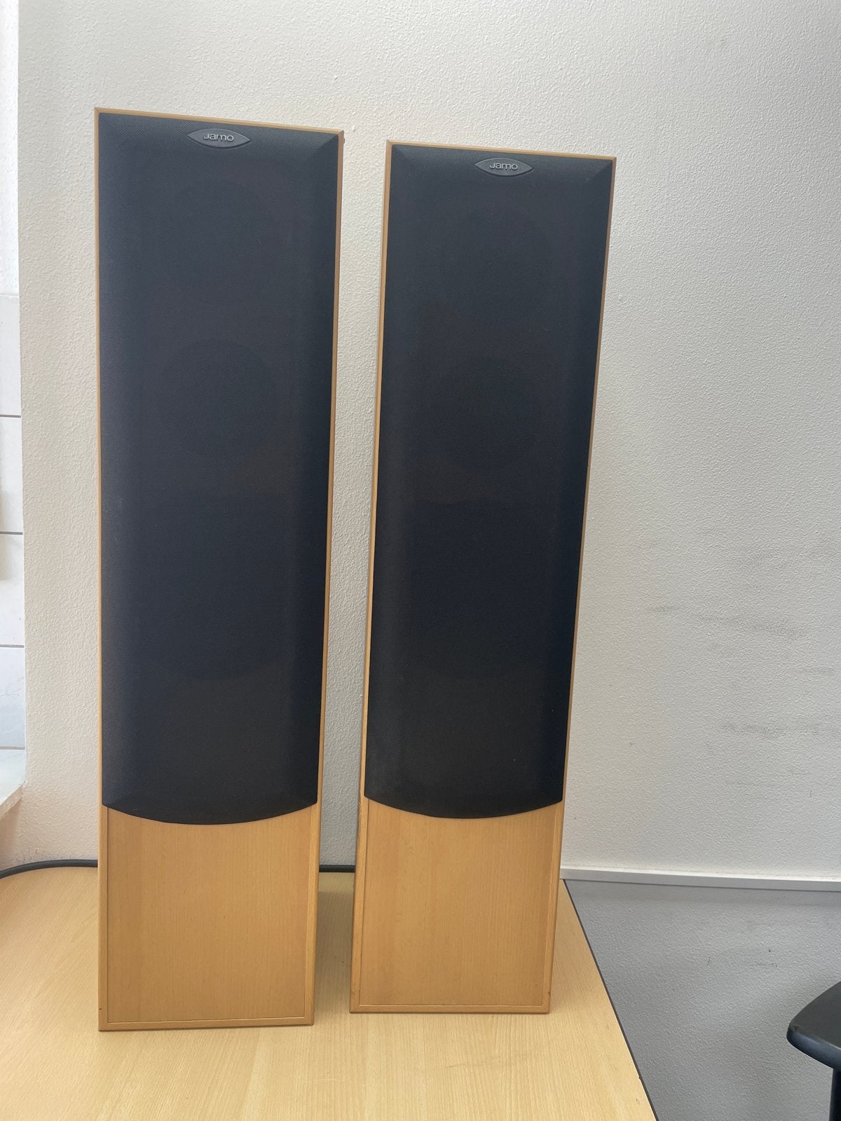 Jamo E430 Stereo Luidsprekers, Ophalen, Vloerstaande luidspreker, Gebruikt, 60 tot 120 watt