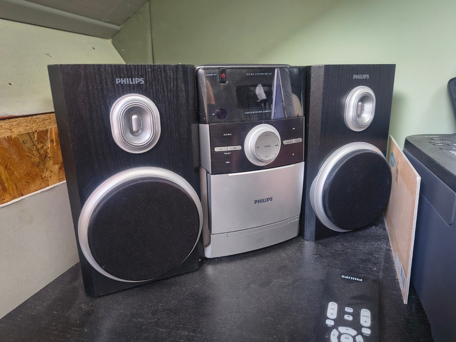 Philips Micro System MC147 met CD-speler en radio, Philips, Gebruikt, Tuner of Radio, Ophalen of Verzenden