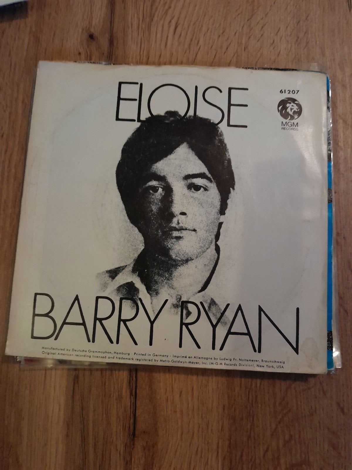 barry ryan 7inch eloise, Cd's en Dvd's, Ophalen of Verzenden, Zo goed als nieuw, Pop