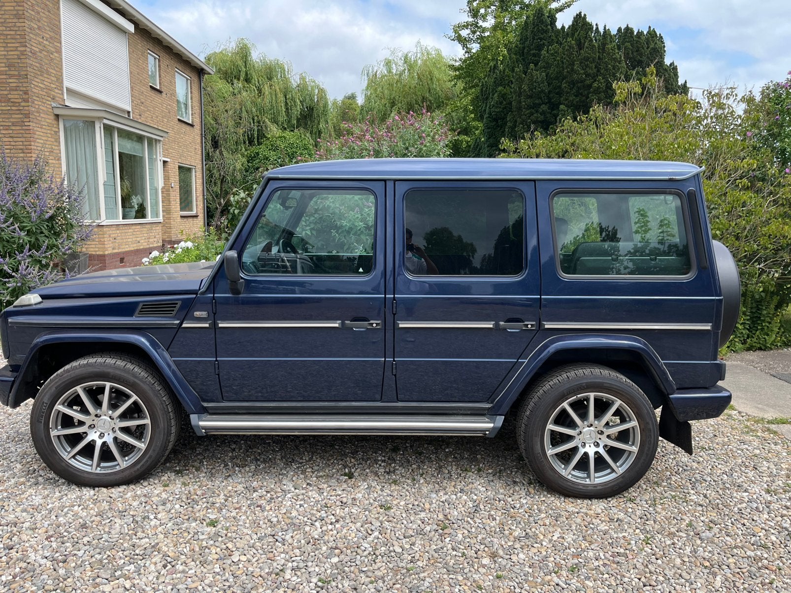Mercedes g320 1997 Blauw 7pers, Auto's, Mercedes-Benz, Automaat, 2430 kg, Zwart, G-Klasse
