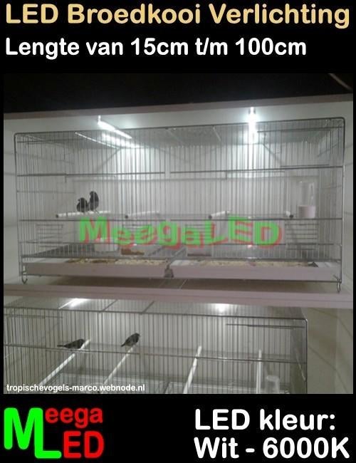 LED verlichting SET 15x 15cm NL502 kweekkooi broedkooi, Dieren en Toebehoren, Vogels | Hokken en Kooien, Ophalen of Verzenden