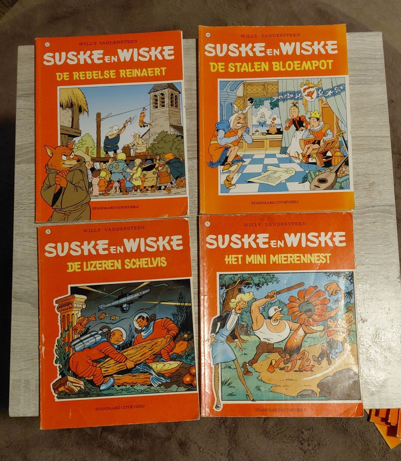 16 Suske en Wiske stripboeken, Meerdere stripboeken, Verzenden, Gelezen, Willy Vandersteen