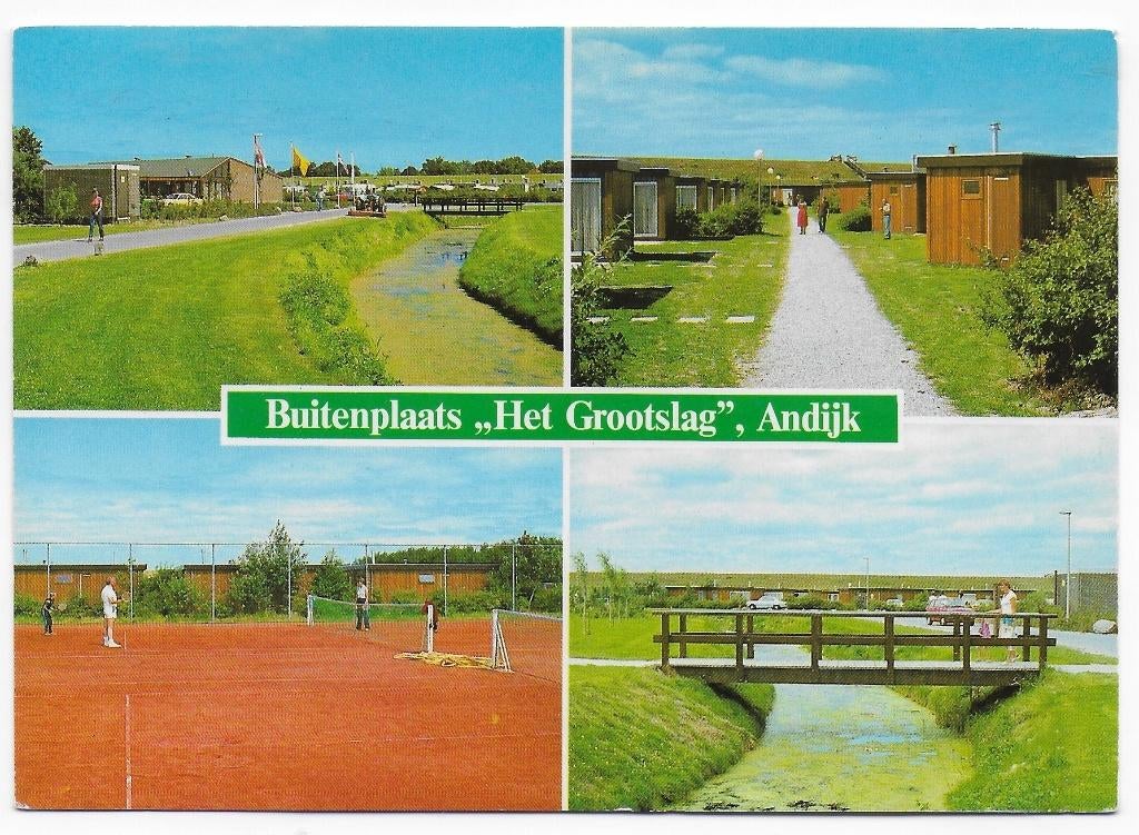 Andijk Buitenplaats grootslag gelopen Ansichtkaart (B2516, Ophalen of Verzenden, 1980 tot heden, Gelopen