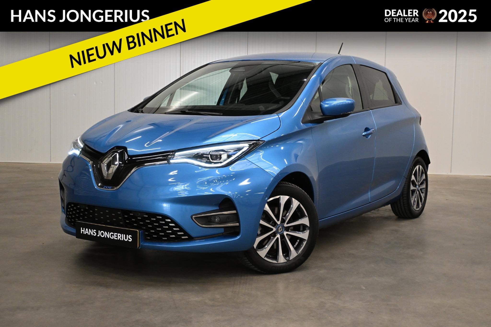 Renault ZOE R135 Intens Business 52 kWh | INCL. ACCU | TREKH, Auto's, Dealer onderhouden, 136 pk, Gebruikt, Blauw