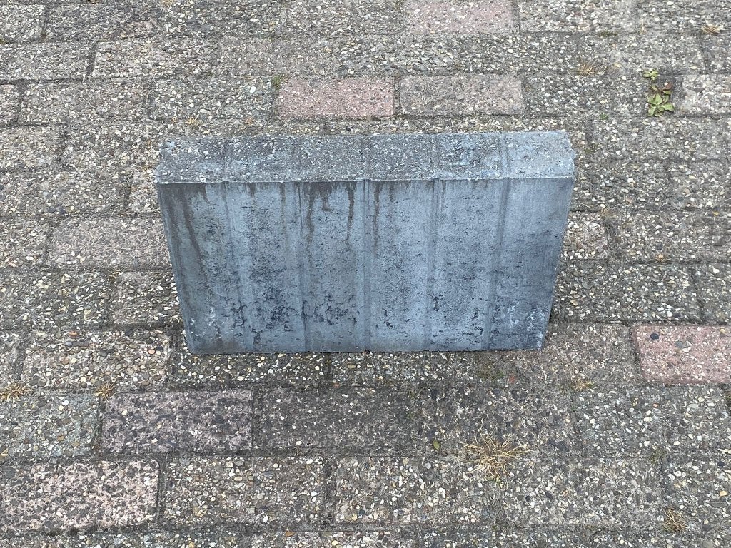 Palissadeband Vierkant Grijs 8x35x50 cm 5x Stukprijs: €10,00, Tuin en Terras, Ophalen, 25 tot 50 cm, Blok, Nieuw