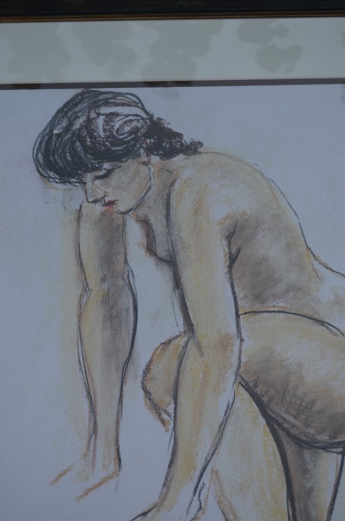 Fraai schilderij Frans J. Joosen Tilburg ('32 - '21) 'Naakt', Ophalen, Portret of Personen, Overige technieken, Klassiek