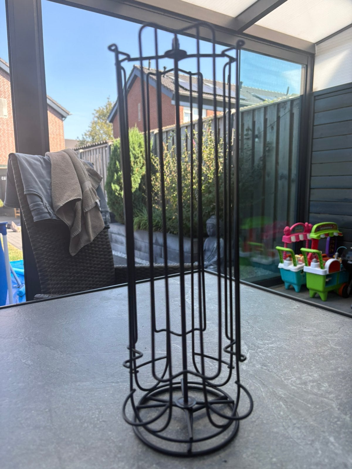 Zwart Metalen Koffiecapsulehouder ( Dolce Gusto ), Overige typen, Ophalen of Verzenden, Zo goed als nieuw, Zwart