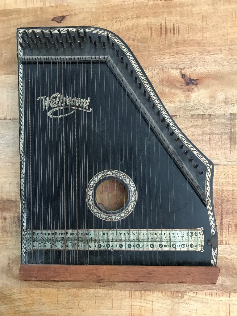 Vintage Weltrecord Imperial Tafelharp /  Autoharp / Zither, Ophalen of Verzenden, Gebruikt