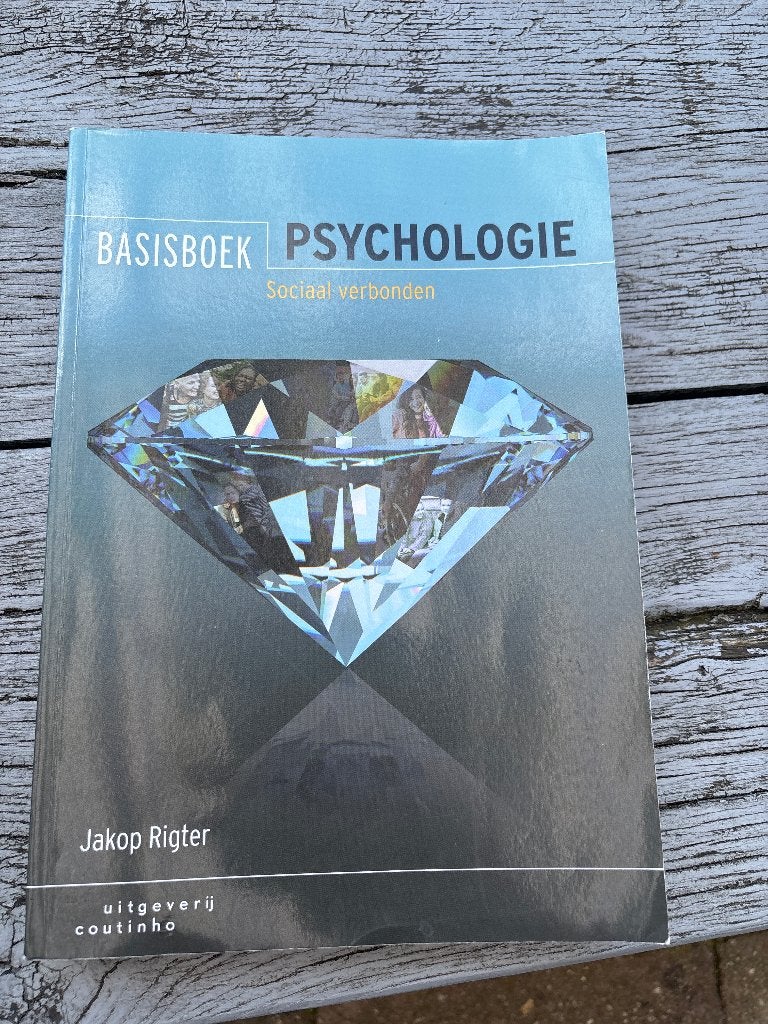Basisboek Psychologie (1e druk) – Jakop Rigter, Boeken, Zo goed als nieuw, Alpha, HBO, Uitgeverij Coutinho