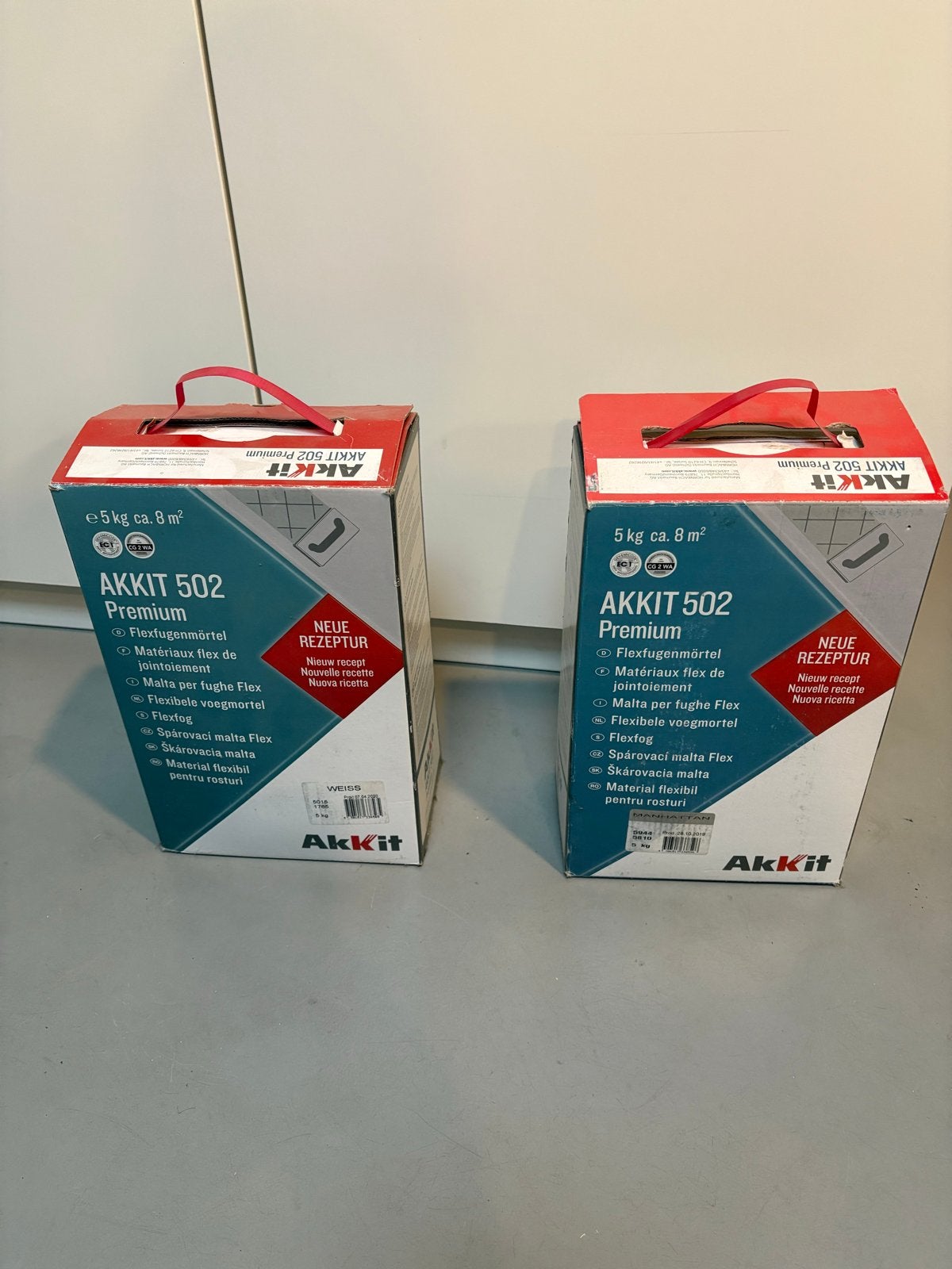 Voegmiddel Manhattan grijs en wit - Akkit 502 Premium, Ophalen of Verzenden, Zo goed als nieuw, Overige typen