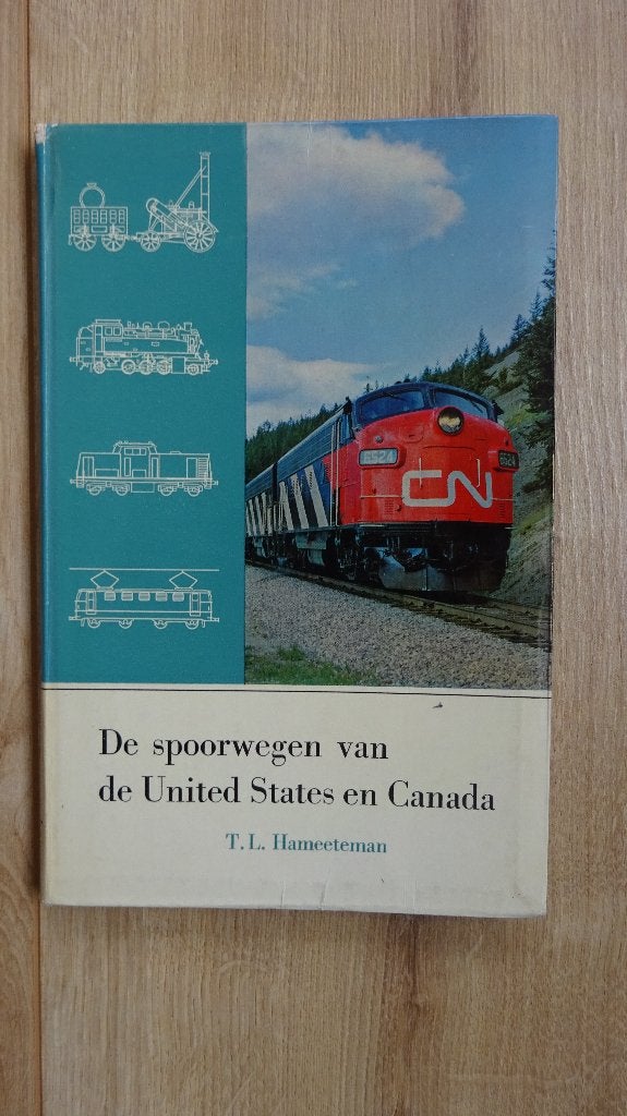 De spoorwegen van de Unided States en Canada 1966, Boeken, Ophalen of Verzenden, Gelezen, Hameeteman, Trein