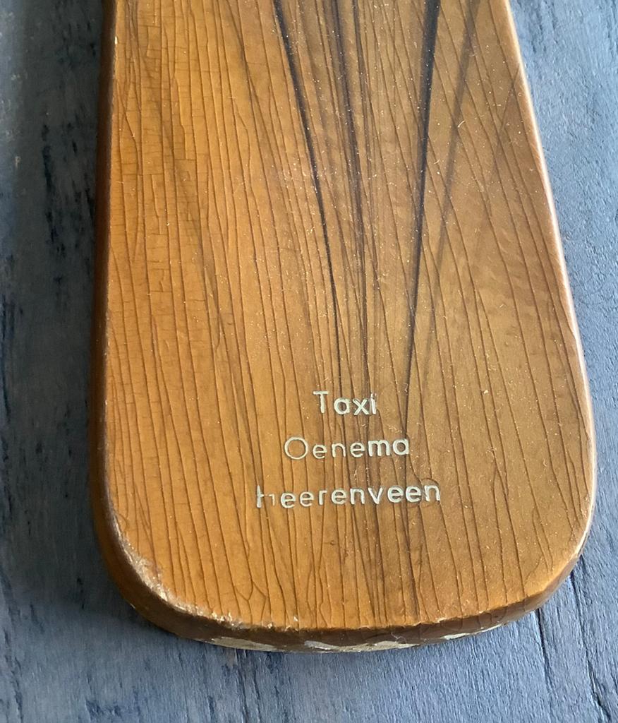 Oud reklame taxi oenema heerenveen, Verzamelen, Ophalen of Verzenden, Gebruikt, Gebruiksvoorwerp
